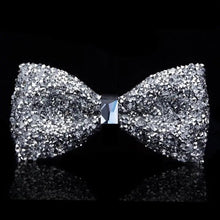 Load image into Gallery viewer, Shiny Butterfly Men Bowtie Sparkling Wedding Bridegroom Bow Ties  Adjustable Length Party Bowties
