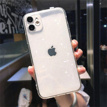 Load image into Gallery viewer, Shiny Candy Color Glitter Transparent Phone Case For iPhone 11 Pro X XR XS Max 7 8 Plus 6 6s Soft Silicone Cover Screen Protection Crystal Clear Glitter Transparent Soft Bumper Silicone Sparkling Cover
