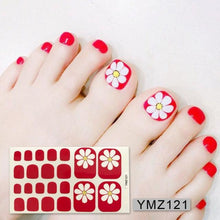 Load image into Gallery viewer, Shiny Toenail Sticker Full Cover Feet Decorations Mixed Patterns Nail Wraps Beauty Design Waterproof Toenail Art Manicure Toe Nail Polish Stickers Glitter Toenail Nail Polish Strips Decals Full Wraps Self Adhesive Toe Nail Tip Full Toe Nail Wraps

