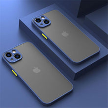 Load image into Gallery viewer, Shockproof Armor Case For iPhone 14 13 12 11Pro Max XR XS X Black Men Luxury Silicone Bumper Clear Hard Cover Silicone Armor Bumper Clear Hard Cover

