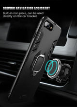 Load image into Gallery viewer, Shockproof Armor Case For iPhone XR iPhone X Xs Xs Max Stand Holder Ring Phone Cover for iPhone 6 6S 6PLUS 7 8 plus  Slim Durable Soft Anti-Scratch 360 Degree Rotating Ring Holder Kickstand Protective With Magnetic Case
