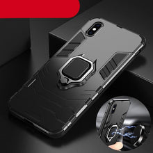 Load image into Gallery viewer, Shockproof Armor Case For iPhone XR iPhone X Xs Xs Max Stand Holder Ring Phone Cover for iPhone 6 6S 6PLUS 7 8 plus  Slim Durable Soft Anti-Scratch 360 Degree Rotating Ring Holder Kickstand Protective With Magnetic Case
