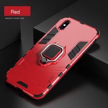 Load image into Gallery viewer, Shockproof Armor Case For iPhone XR iPhone X Xs Xs Max Stand Holder Ring Phone Cover for iPhone 6 6S 6PLUS 7 8 plus  Slim Durable Soft Anti-Scratch 360 Degree Rotating Ring Holder Kickstand Protective With Magnetic Case
