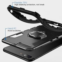 Load image into Gallery viewer, Shockproof Armor Case For iPhone XR iPhone X Xs Xs Max Stand Holder Ring Phone Cover for iPhone 6 6S 6PLUS 7 8 plus  Slim Durable Soft Anti-Scratch 360 Degree Rotating Ring Holder Kickstand Protective With Magnetic Case
