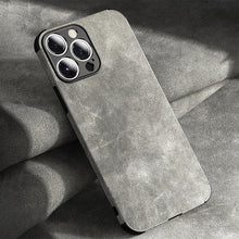 Load image into Gallery viewer, Shockproof Leather Texture Case For iPhone  8 7 Plus Soft Silicone Bumper Camera Protection Phone Cover Luxury Elegant PU Leather Flexible Bumper Non-Slip Grip Shockproof Full Body Protective Cover
