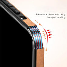 Load image into Gallery viewer, Shockproof Leather Texture Case For iPhone  8 7 Plus Soft Silicone Bumper Camera Protection Phone Cover Luxury Elegant PU Leather Flexible Bumper Non-Slip Grip Shockproof Full Body Protective Cover
