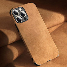 Load image into Gallery viewer, Shockproof Leather Texture Case For iPhone  8 7 Plus Soft Silicone Bumper Camera Protection Phone Cover Luxury Elegant PU Leather Flexible Bumper Non-Slip Grip Shockproof Full Body Protective Cover
