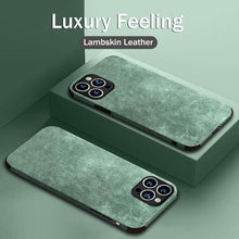 Load image into Gallery viewer, Shockproof Leather Texture Case For iPhone  8 7 Plus Soft Silicone Bumper Camera Protection Phone Cover Luxury Elegant PU Leather Flexible Bumper Non-Slip Grip Shockproof Full Body Protective Cover
