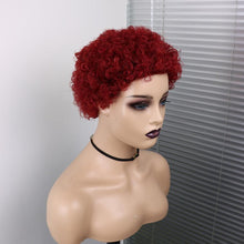 Load image into Gallery viewer, Short Curly Hair Wigs Pixie Cut Brazilian Human Hair For Black Women Natural Black 150% Density Glueless Afro Kinky Curly Human Hair Wig For Black Women Gifts for Girlfriends
