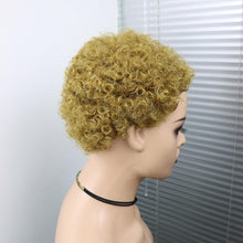 Load image into Gallery viewer, Short Curly Hair Wigs Pixie Cut Brazilian Human Hair For Black Women Natural Black 150% Density Glueless Afro Kinky Curly Human Hair Wig For Black Women Gifts for Girlfriends
