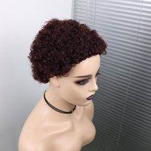 Load image into Gallery viewer, Short Curly Hair Wigs Pixie Cut Brazilian Human Hair For Black Women Natural Black 150% Density Glueless Afro Kinky Curly Human Hair Wig For Black Women Gifts for Girlfriends
