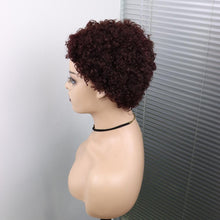 Load image into Gallery viewer, Short Curly Hair Wigs Pixie Cut Brazilian Human Hair For Black Women Natural Black 150% Density Glueless Afro Kinky Curly Human Hair Wig For Black Women Gifts for Girlfriends
