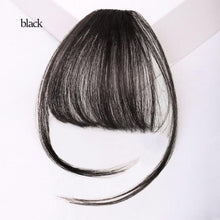 Load image into Gallery viewer, Short Synthetic Bangs Heat Resistant Hairpieces Hair Women Natural Short Fake Hair Air Bangs Hair Clips For Extensions Natural Flat Neat Bangs With Temples For Women One Piece Hairpiece
