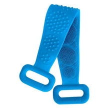 Load image into Gallery viewer, Silicone Back Scrubber Belt for Shower Exfoliating Foaming Body
