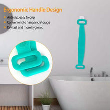 Load image into Gallery viewer, Silicone Back Scrubber Belt for Shower Exfoliating Foaming Body
