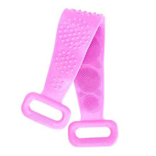 Load image into Gallery viewer, Silicone Back Scrubber Belt for Shower Exfoliating Foaming Body
