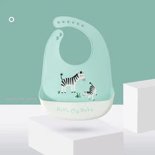Load image into Gallery viewer, Silicone Bibs For Kids Newborn Baby Feeding Tableware Waterproof  Baby Bibs For Toddler Bib For Kids
