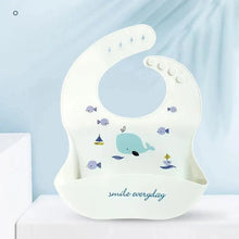 Load image into Gallery viewer, Silicone Bibs For Kids Newborn Baby Feeding Tableware Waterproof  Baby Bibs For Toddler Bib For Kids
