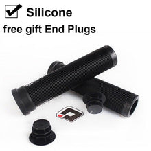 Load image into Gallery viewer, Silicone Bicycle Grips Road Bike Handlebar Grip With Rubber Handle Bar End Plug Bicycle Silicone Foam Grips Memory Foam Technology And Ergonomic Design Anti-Slip Shockproof And Weather Resistant Bicycle Handles
