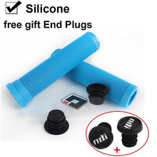 Load image into Gallery viewer, Silicone Bicycle Grips Road Bike Handlebar Grip With Rubber Handle Bar End Plug Bicycle Silicone Foam Grips Memory Foam Technology And Ergonomic Design Anti-Slip Shockproof And Weather Resistant Bicycle Handles
