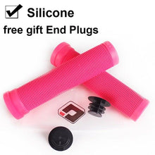 Load image into Gallery viewer, Silicone Bicycle Grips Road Bike Handlebar Grip With Rubber Handle Bar End Plug Bicycle Silicone Foam Grips Memory Foam Technology And Ergonomic Design Anti-Slip Shockproof And Weather Resistant Bicycle Handles

