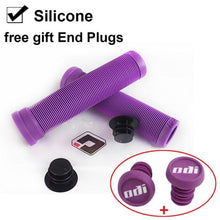 Load image into Gallery viewer, Silicone Bicycle Grips Road Bike Handlebar Grip With Rubber Handle Bar End Plug Bicycle Silicone Foam Grips Memory Foam Technology And Ergonomic Design Anti-Slip Shockproof And Weather Resistant Bicycle Handles
