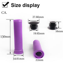 Load image into Gallery viewer, Silicone Bicycle Grips Road Bike Handlebar Grip With Rubber Handle Bar End Plug Bicycle Silicone Foam Grips Memory Foam Technology And Ergonomic Design Anti-Slip Shockproof And Weather Resistant Bicycle Handles
