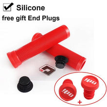 Load image into Gallery viewer, Silicone Bicycle Grips Road Bike Handlebar Grip With Rubber Handle Bar End Plug Bicycle Silicone Foam Grips Memory Foam Technology And Ergonomic Design Anti-Slip Shockproof And Weather Resistant Bicycle Handles
