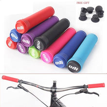 Load image into Gallery viewer, Silicone Bicycle Grips Road Bike Handlebar Grip With Rubber Handle Bar End Plug Bicycle Silicone Foam Grips Memory Foam Technology And Ergonomic Design Anti-Slip Shockproof And Weather Resistant Bicycle Handles
