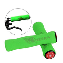 Load image into Gallery viewer, Silicone Bike Bicycle Grips Sponge Handlebar Soft Ultralight Grips Brake Grips Silicone Glove Handle Soft Sponge Non-Slip Bicycle Handle With End Holding Shock Resistance Absorbent Comfortable Design
