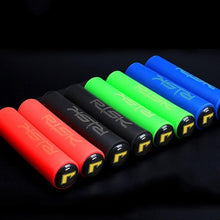 Load image into Gallery viewer, Silicone Bike Bicycle Grips Sponge Handlebar Soft Ultralight Grips Brake Grips Silicone Glove Handle Soft Sponge Non-Slip Bicycle Handle With End Holding Shock Resistance Absorbent Comfortable Design
