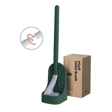 Load image into Gallery viewer, Silicone Bristles Toilet Brush And Holder For Bathroom Storage And Organization Compact Wall Hang Cleaning Kit Accessories Silicone Toilet Brush With Holder Bathroom Toilet Bowl Brush Set Non-Slip Handle Wall Mounted Floor Standing
