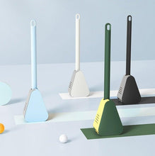 Load image into Gallery viewer, Silicone Bristles Toilet Brush And Holder For Bathroom Storage And Organization Compact Wall Hang Cleaning Kit Accessories Silicone Toilet Brush With Holder Bathroom Toilet Bowl Brush Set Non-Slip Handle Wall Mounted Floor Standing
