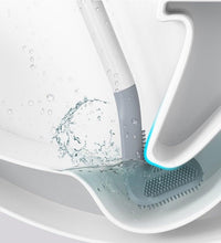 Load image into Gallery viewer, Silicone Bristles Toilet Brush And Holder For Bathroom Storage And Organization Compact Wall Hang Cleaning Kit Accessories Silicone Toilet Brush With Holder Bathroom Toilet Bowl Brush Set Non-Slip Handle Wall Mounted Floor Standing
