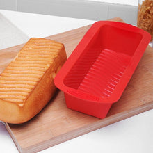 Load image into Gallery viewer, Silicone Cake Mold Baking Accessories Rectangular Bread Mold Toast Pan Cake Moulds Home Kitchen Tools Silicone Bread Loaf Pan Non-Stick Silicone Baking Mold For Homemade Baking Cakes Breads
