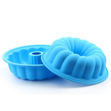 Load image into Gallery viewer, Silicone Cake Mold Large Cake Pan Food Grade Silicone Mold Non-stick Round For Jelly Gelatin Birthday Party Bread Top-Level Silicone Cake Mold Fluted Tube Cake Pan For Jelly
