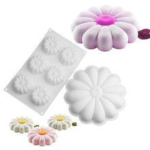 Load image into Gallery viewer, Silicone Cake Molds 1/6 Cavity Daisy Flower Design Dessert Bakeware Set Kitchen Mousse Mould Party Pastry Baking Tools Silicone Mixed Tulip Daisy Mold
