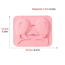 Load image into Gallery viewer, Silicone Fish Shape Cake Mould Fondant Mold Chocolate Cupcake Soap Molds Candy Craft Cookie Kitchen Accessories Fish Pattern Silicone Baking Mould Chocolate Mold Dessert Mold Nonstick Jelly Pudding Cake Mold Ice Cube For Home Kitchen
