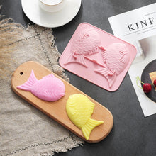Load image into Gallery viewer, Silicone Fish Shape Cake Mould Fondant Mold Chocolate Cupcake Soap Molds Candy Craft Cookie Kitchen Accessories Fish Pattern Silicone Baking Mould Chocolate Mold Dessert Mold Nonstick Jelly Pudding Cake Mold Ice Cube For Home Kitchen
