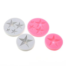Load image into Gallery viewer, Silicone Five-pointed Star Silicone Molds Fondant Cakes Chocolate Dessert Lace Decor Tools Pastry Baking Tools Star Silicone Fondant Mold Chocolate Mold For Candy Mold Cupcake Topper Cake Crafting Projects
