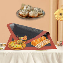 Load image into Gallery viewer, Silicone Grill Mat 30X40cm Baking Mat Breathable BBQ Cookie Bread Mat Oven Microwave High Temperature Baking Kitchen Tools  Silicone Baking Mat Sheet Non-Slip Washable Reusable Baking Mat Washable Reusable Non-Stick Mat Liner For BBQ Black Mat For BBQ
