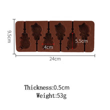 Load image into Gallery viewer, Silicone Lollipop Molds Chocolate And Candy Molds Cake Mold Variety Shapes Cake Pastry Decorating Form Silicone Bakeware Silicone Lollipop Mold Shape Of Swirl Heart Bunny Star Butterfly Little Bear Flower Sucker Molds Chocolate Hard Candy Molds
