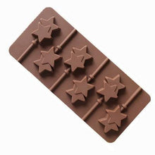 Load image into Gallery viewer, Silicone Lollipop Molds Chocolate And Candy Molds Cake Mold Variety Shapes Cake Pastry Decorating Form Silicone Bakeware Silicone Lollipop Mold Shape Of Swirl Heart Bunny Star Butterfly Little Bear Flower Sucker Molds Chocolate Hard Candy Molds
