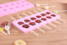 Load image into Gallery viewer, Silicone Lollipop Molds Chocolate And Candy Molds Cake Mold Variety Shapes Cake Pastry Decorating Form Silicone Bakeware Silicone Lollipop Mold Shape Of Swirl Heart Bunny Star Butterfly Little Bear Flower Sucker Molds Chocolate Hard Candy Molds
