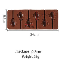 Load image into Gallery viewer, Silicone Lollipop Molds Chocolate And Candy Molds Cake Mold Variety Shapes Cake Pastry Decorating Form Silicone Bakeware Silicone Lollipop Mold Shape Of Swirl Heart Bunny Star Butterfly Little Bear Flower Sucker Molds Chocolate Hard Candy Molds
