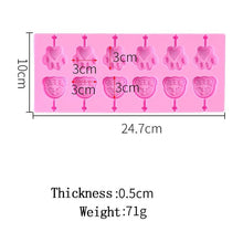 Load image into Gallery viewer, Silicone Lollipop Molds Chocolate And Candy Molds Cake Mold Variety Shapes Cake Pastry Decorating Form Silicone Bakeware Silicone Lollipop Mold Shape Of Swirl Heart Bunny Star Butterfly Little Bear Flower Sucker Molds Chocolate Hard Candy Molds

