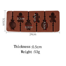 Load image into Gallery viewer, Silicone Lollipop Molds Chocolate And Candy Molds Cake Mold Variety Shapes Cake Pastry Decorating Form Silicone Bakeware Silicone Lollipop Mold Shape Of Swirl Heart Bunny Star Butterfly Little Bear Flower Sucker Molds Chocolate Hard Candy Molds
