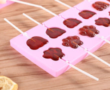 Load image into Gallery viewer, Silicone Lollipop Molds Chocolate And Candy Molds Cake Mold Variety Shapes Cake Pastry Decorating Form Silicone Bakeware Silicone Lollipop Mold Shape Of Swirl Heart Bunny Star Butterfly Little Bear Flower Sucker Molds Chocolate Hard Candy Molds
