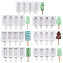Load image into Gallery viewer, Silicone Mold Baking Pan Ice Cream Molds For Cake Popsicle Chocolate Pastry And Bakery Kitchen Tools Accessories 4 Cavities Homemade Cake Pop Mold Cake Pop Maker Ice Pop Mold
