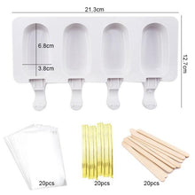 Load image into Gallery viewer, Silicone Mold Baking Pan Ice Cream Molds For Cake Popsicle Chocolate Pastry And Bakery Kitchen Tools Accessories 4 Cavities Homemade Cake Pop Mold Cake Pop Maker Ice Pop Mold
